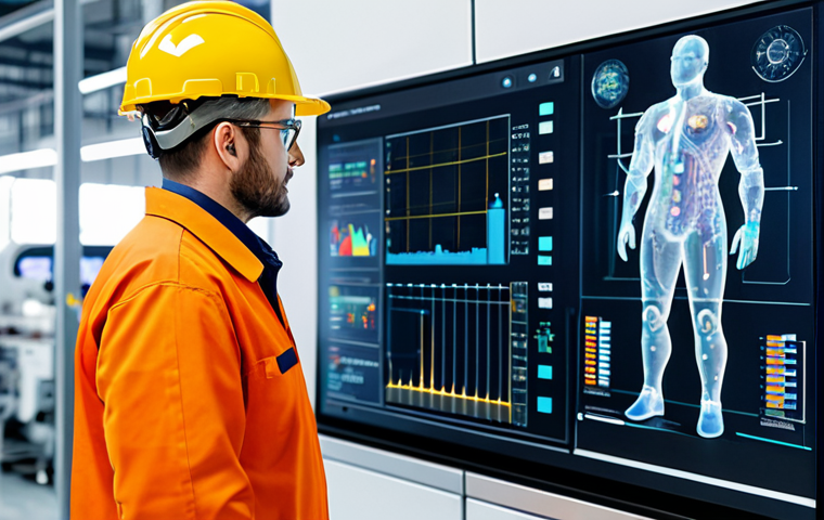 A professional male industrial engineer in a modest safety uniform, standing in a brightly lit, modern smart factory. He is looking at a transparent holographic display showing real-time production data and AI-driven insights, with complex machinery and data visualizations in the background. The scene is futuristic and emphasizes data flow and automation.
fully clothed, appropriate attire, safe for work, professional, perfect anatomy, correct proportions, natural pose, well-formed hands, proper finger count, natural body proportions, professional photography, high quality.
