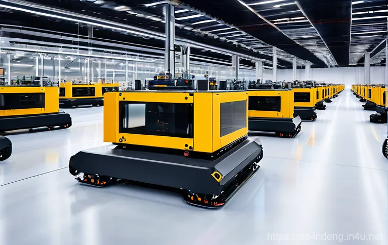 산업공학과 사이버 물리 시스템 - **"A vibrant, high-definition image illustrating seamless human-machine collaboration in a cutting-e...
